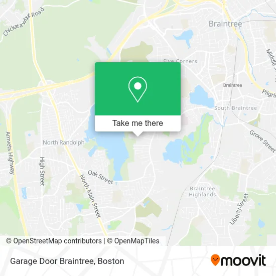 Garage Door Braintree map