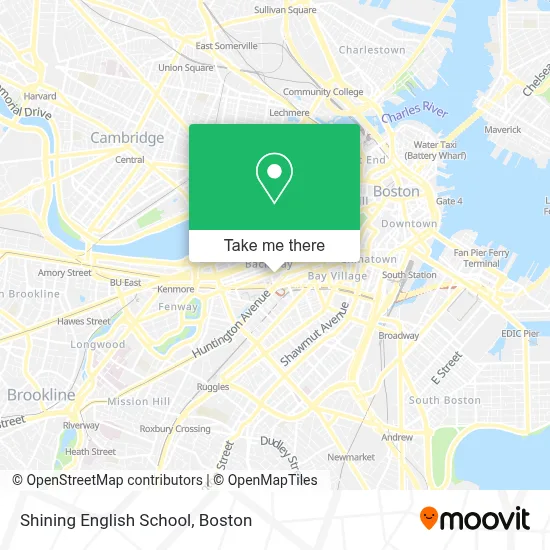 Shining English School map