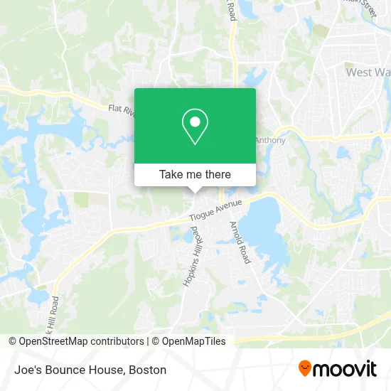 Joe's Bounce House map