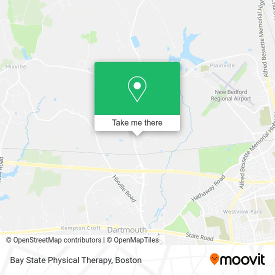 Bay State Physical Therapy map