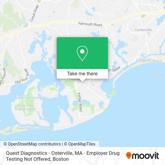 Quest Diagnostics - Osterville, MA - Employer Drug Testing Not Offered map