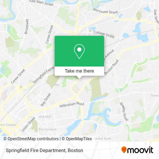 Springfield Fire Department map