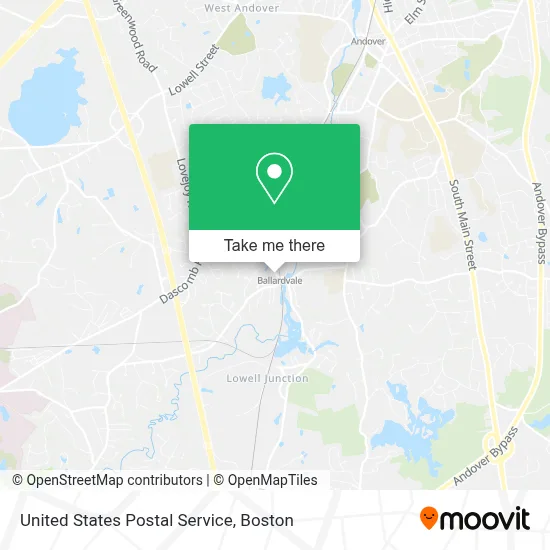 United States Postal Service map