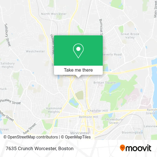 7635 Crunch Worcester map