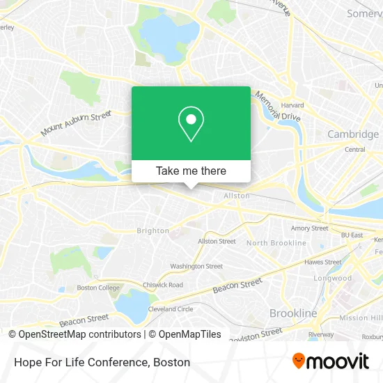 Hope For Life Conference map