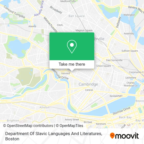 Department Of Slavic Languages And Literatures map