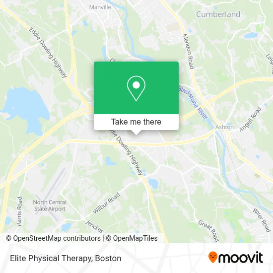 Elite Physical Therapy map