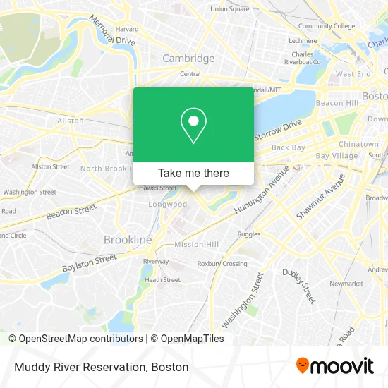 Muddy River Reservation map