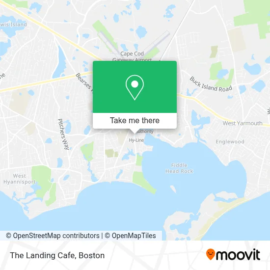The Landing Cafe map