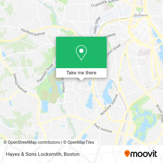 Hayes & Sons Locksmith map