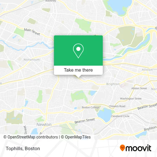 Tophills map