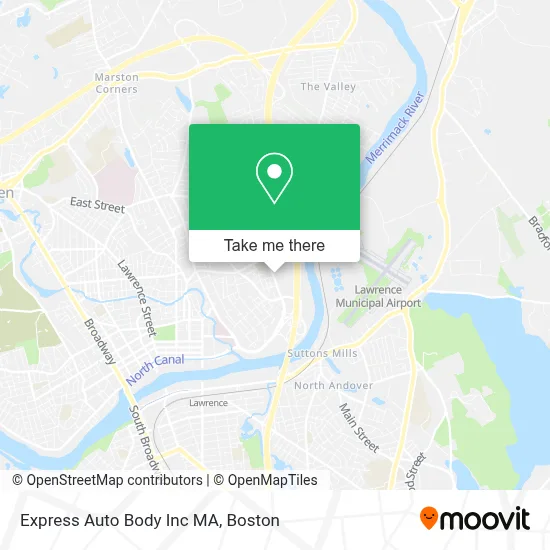 Express Auto Body Inc MA map