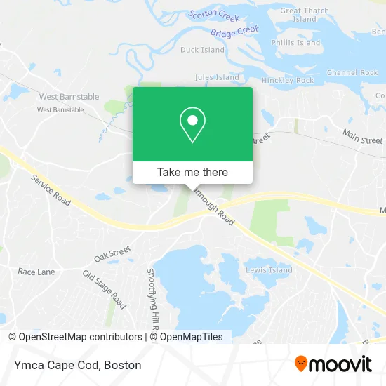 Ymca Cape Cod map