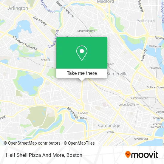 Half Shell Pizza And More map