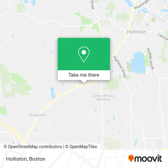 Holliston map