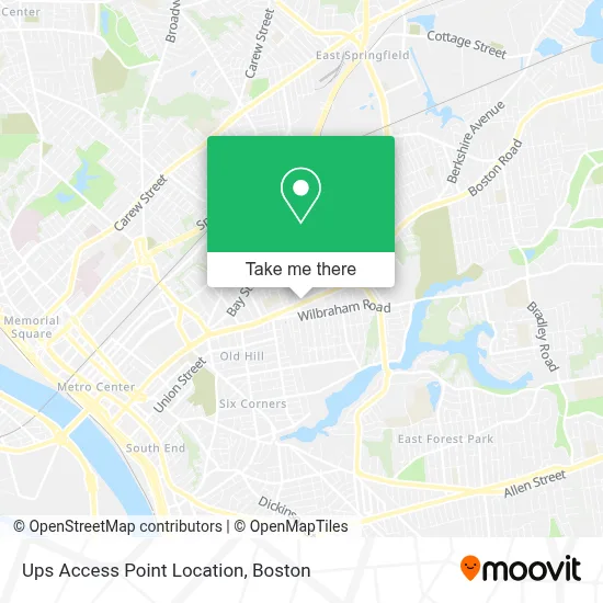 Ups Access Point Location map