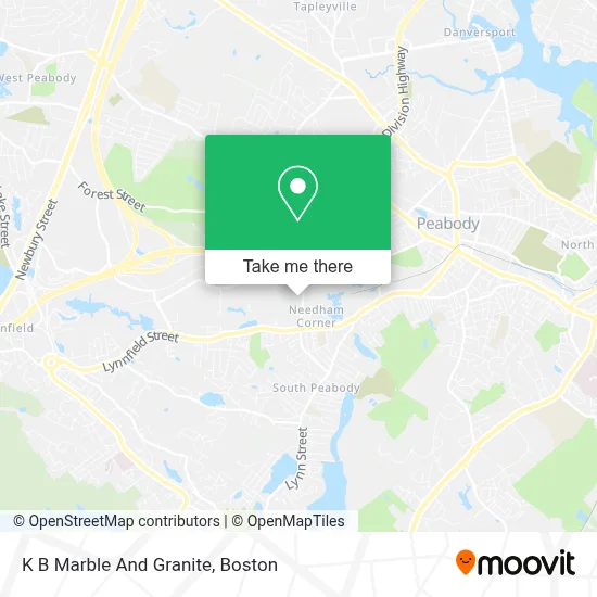 K B Marble And Granite map