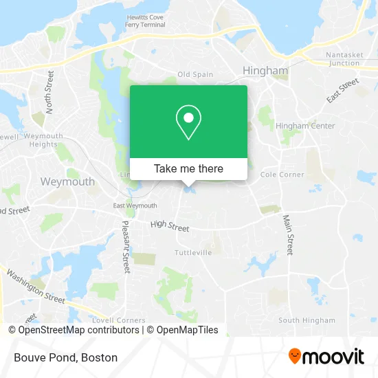 Bouve Pond map