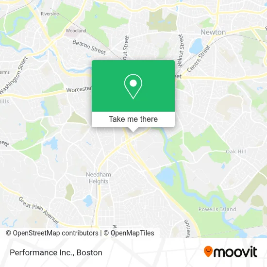 Performance Inc. map