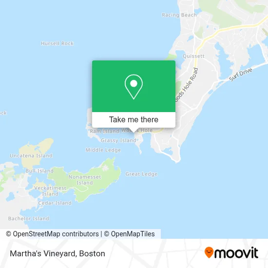 Martha's Vineyard map