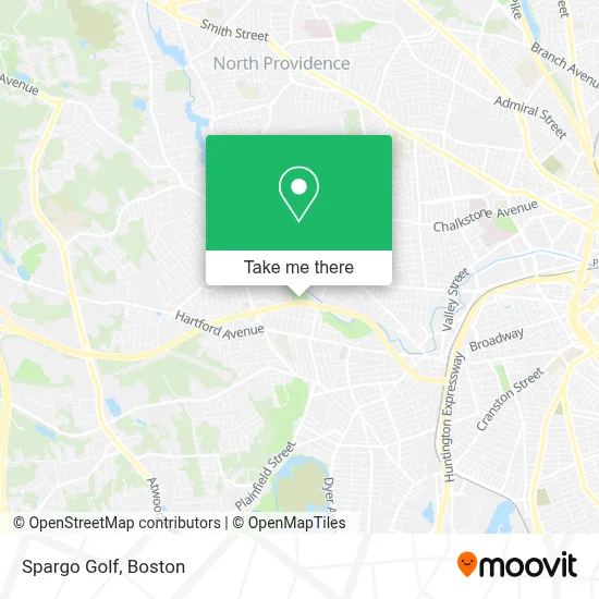 Spargo Golf map