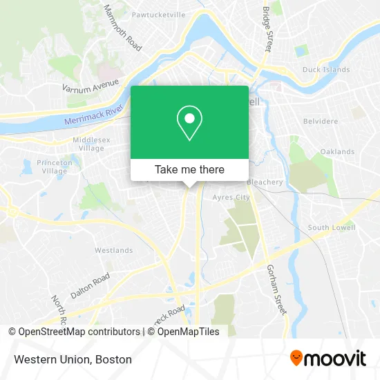 Western Union map