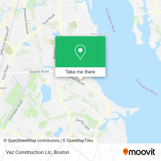 Vaz Construction Llc map