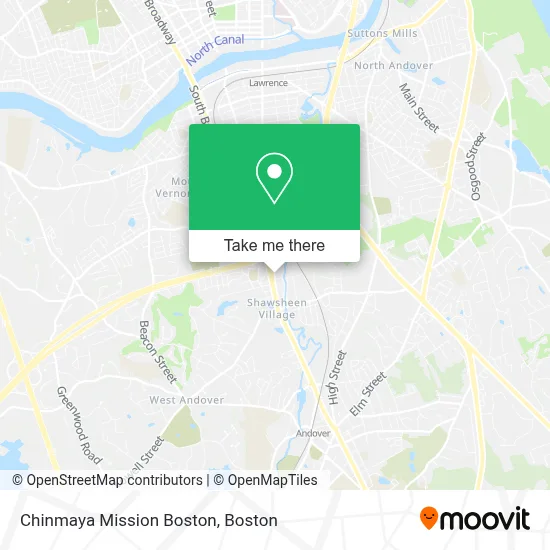 Chinmaya Mission Boston map