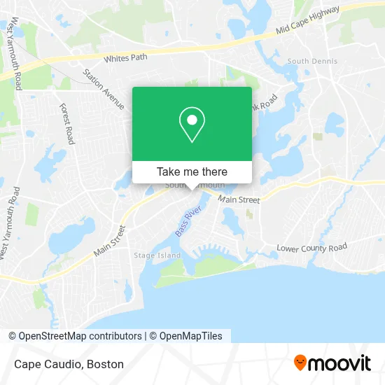 Cape Caudio map