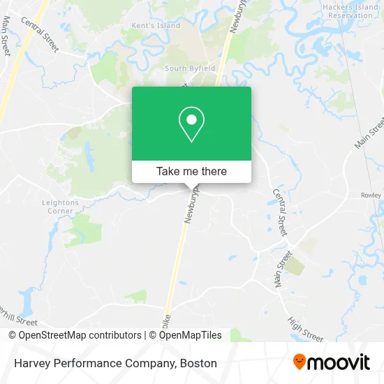Harvey Performance Company map