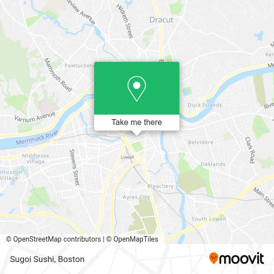 Sugoi Sushi map