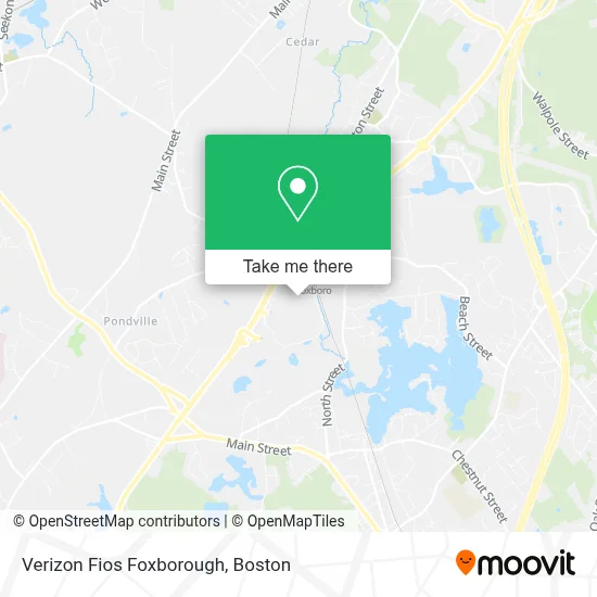 Verizon Fios Foxborough map