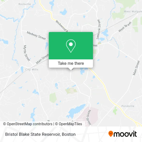 Bristol Blake State Reservoir map