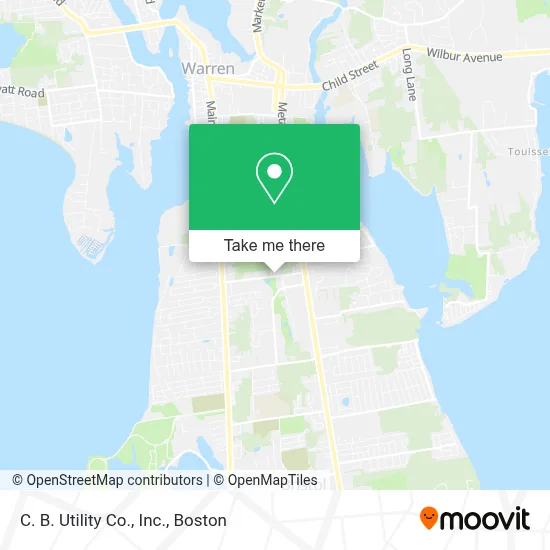 C. B. Utility Co., Inc. map