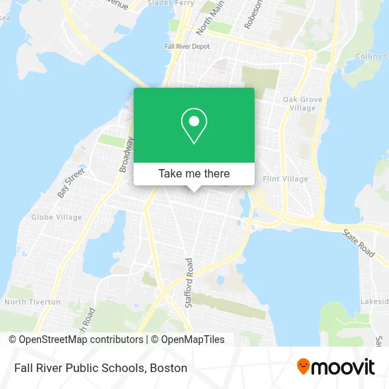 Fall River Public Schools map
