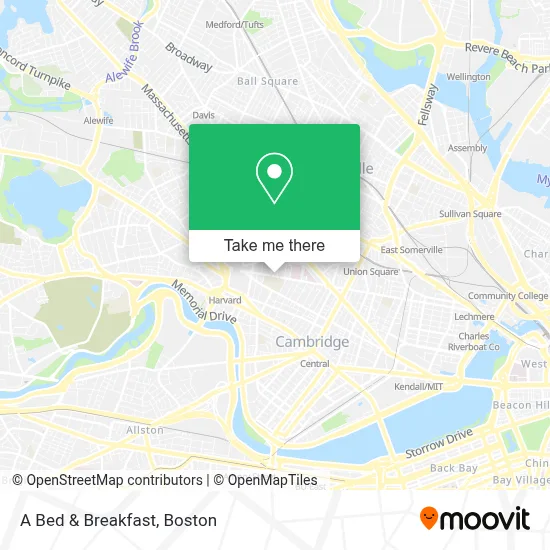 A Bed & Breakfast map
