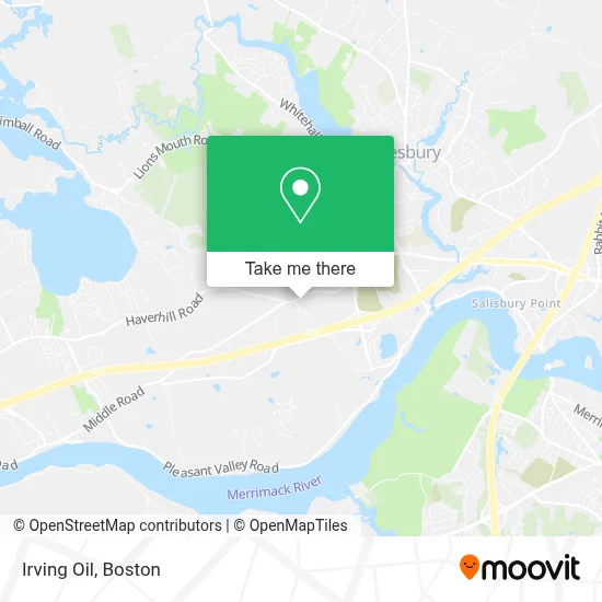 Irving Oil map