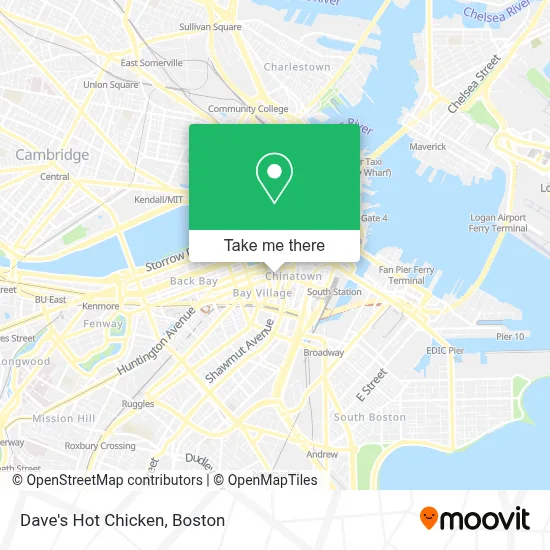 Dave's Hot Chicken map