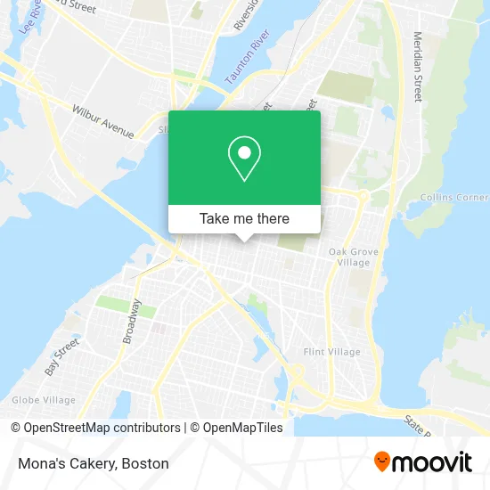 Mona's Cakery map