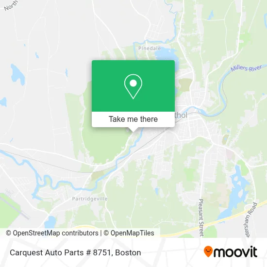 Carquest Auto Parts # 8751 map