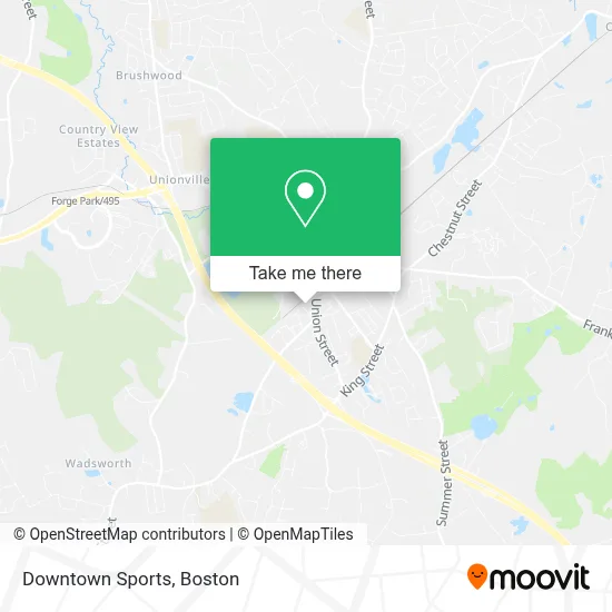 Downtown Sports map