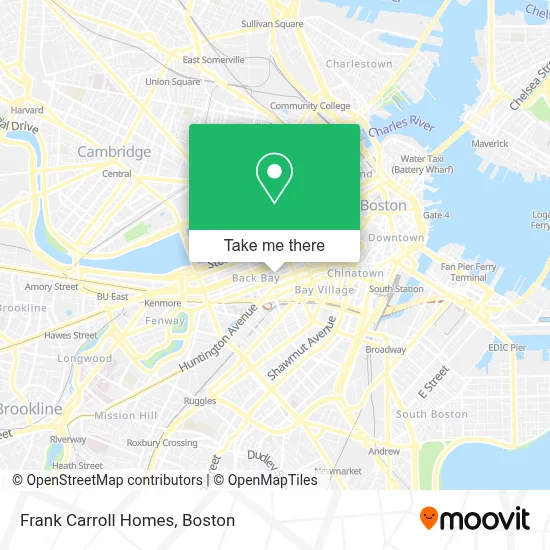 Frank Carroll Homes map