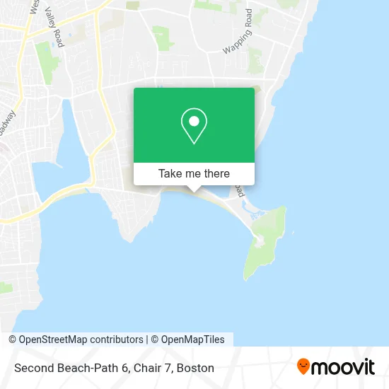 Second Beach-Path 6, Chair 7 map