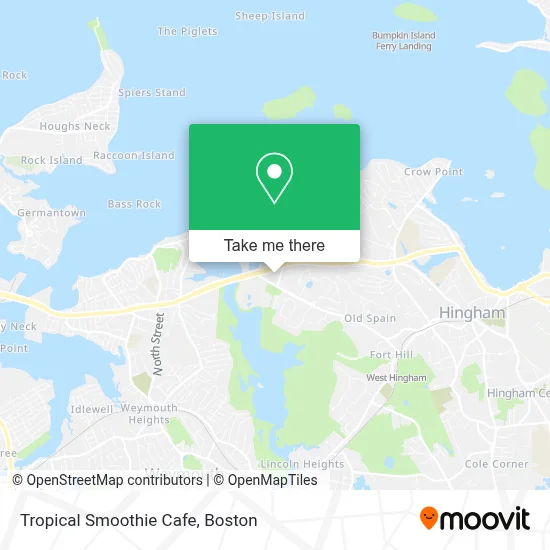 Tropical Smoothie Cafe map