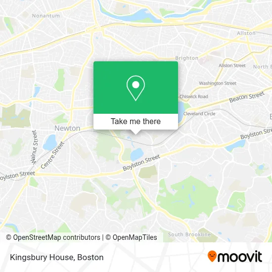 Kingsbury House map