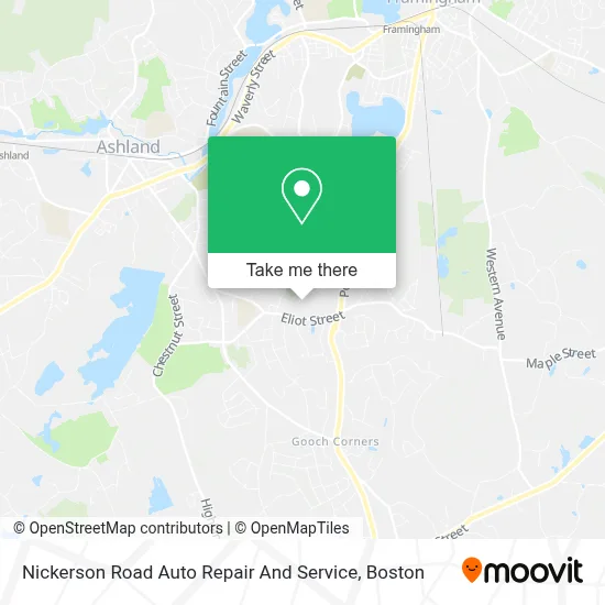Nickerson Road Auto Repair And Service map