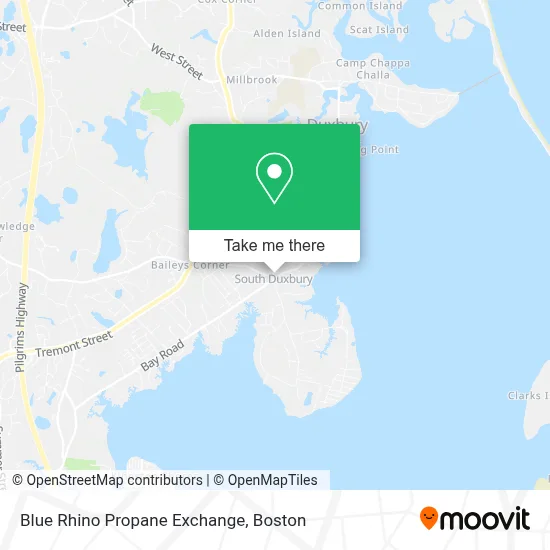 Blue Rhino Propane Exchange map