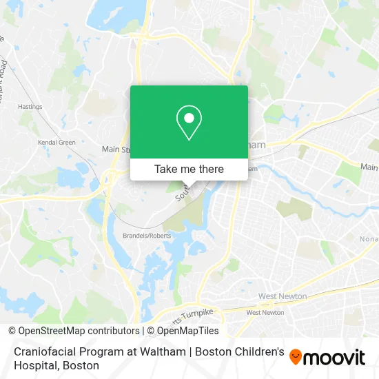 Craniofacial Program at Waltham | Boston Children's Hospital map