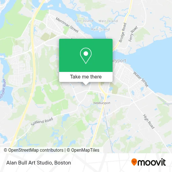 Alan Bull Art Studio map