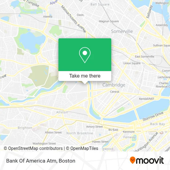 Bank Of America Atm map